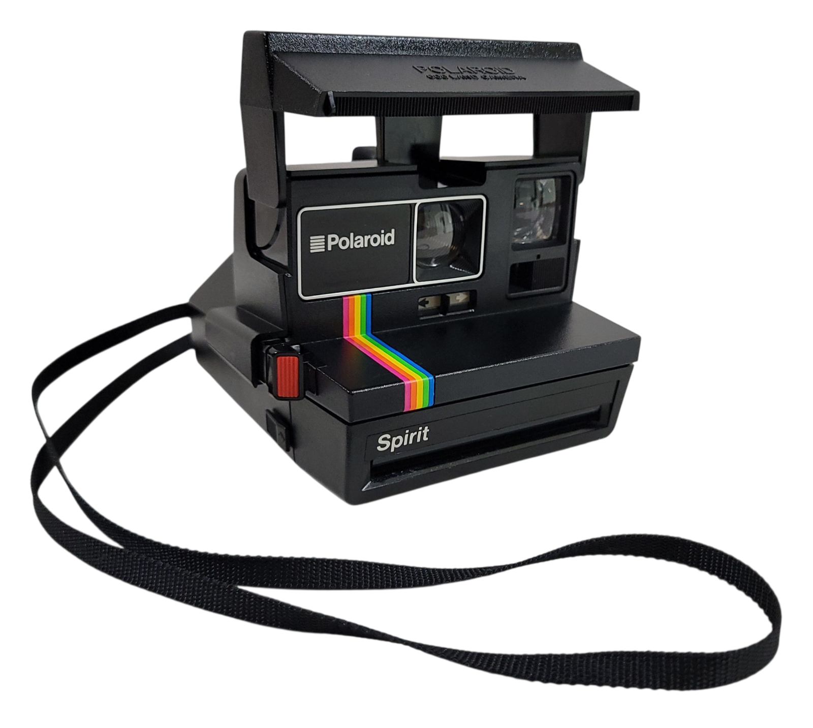 VINTAGE CAMERA POLAROID SPIRIT 600 INSTANT FILM BLACK STRAP UNTESTED MADE IN USA