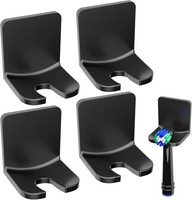 ZahnbüRstenhalter Selbstklebend Wandmontage Schwarz 4Er Set Badezimmer