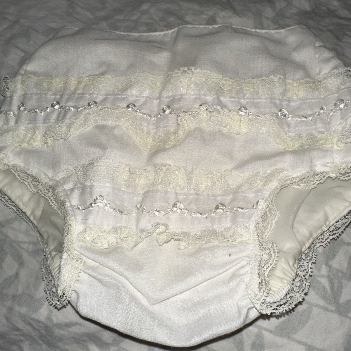 Vintage 4 Piece Baby Baptism ~ Christening Outfit 12 Mo W/bonnet Boots ALEXIS View 6