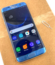 Samsung Galaxy S7 edge SM-G935F  32GB Blue (Unlocked) Android Cracked Fast/Free