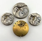Waltham 4 pc. Lot Antique Mechanical Pocket Watch Movements NON-WORKING