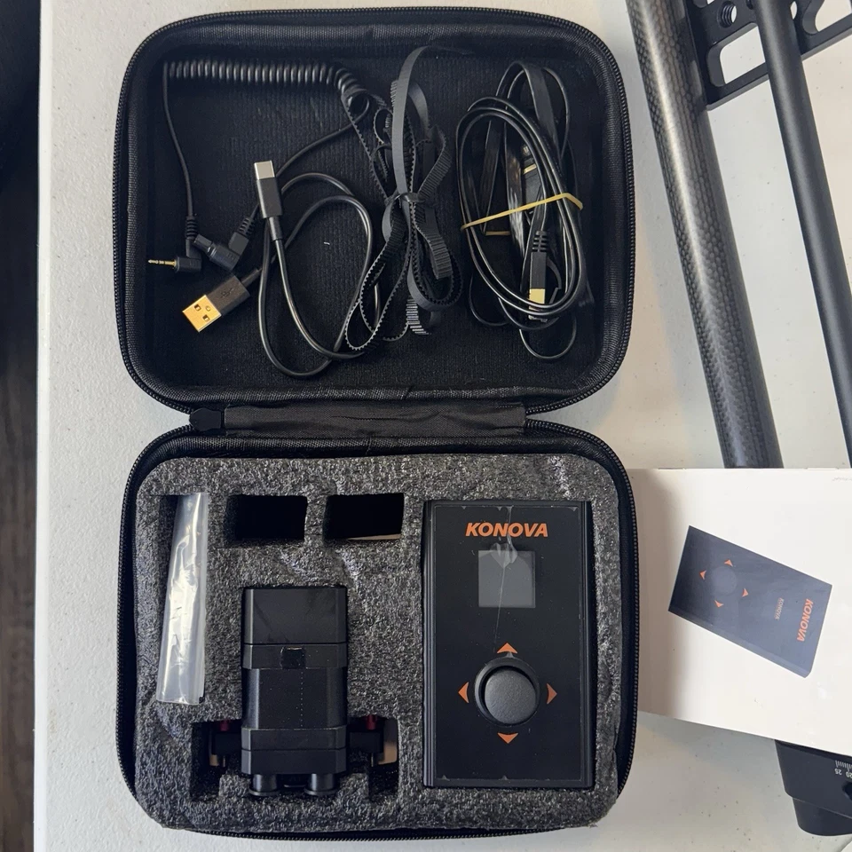 "Cámara deslizante motorizada inalámbrica de fibra de carbono Konova KMS-S2 25,5""" Foto 2 de 4