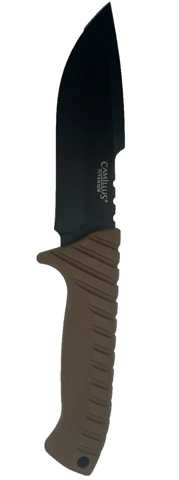 Camillus Titanium Fixed Blade Knife with Sheath - Image 4 of 4