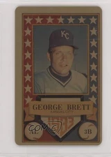 1983 Perma-Graphics/Topps Credit Cards Gold George Brett #150-SSA8319 HOF