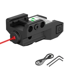SOLOFISH Red/Green/Blue Laser Sight Picatinny Rail Pistol Magnetic Rechargeable