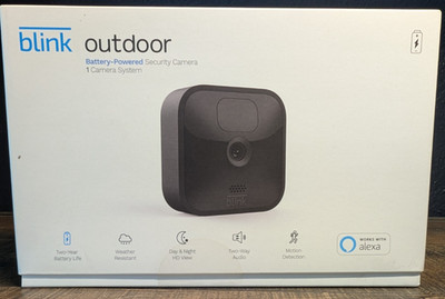 NEW Blink Outdoor Camera Battery Powered Security 1 Camera System ALEXA! NIB!