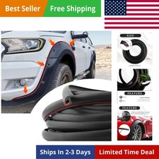 33FT Mudguard Flares Rubber Edge Trim,EPDM Rubber Seal Strip with Self Adhesi...