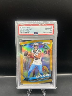 2025 Prizm Bryce Young True Gold Prizm!! PSA 10 #5