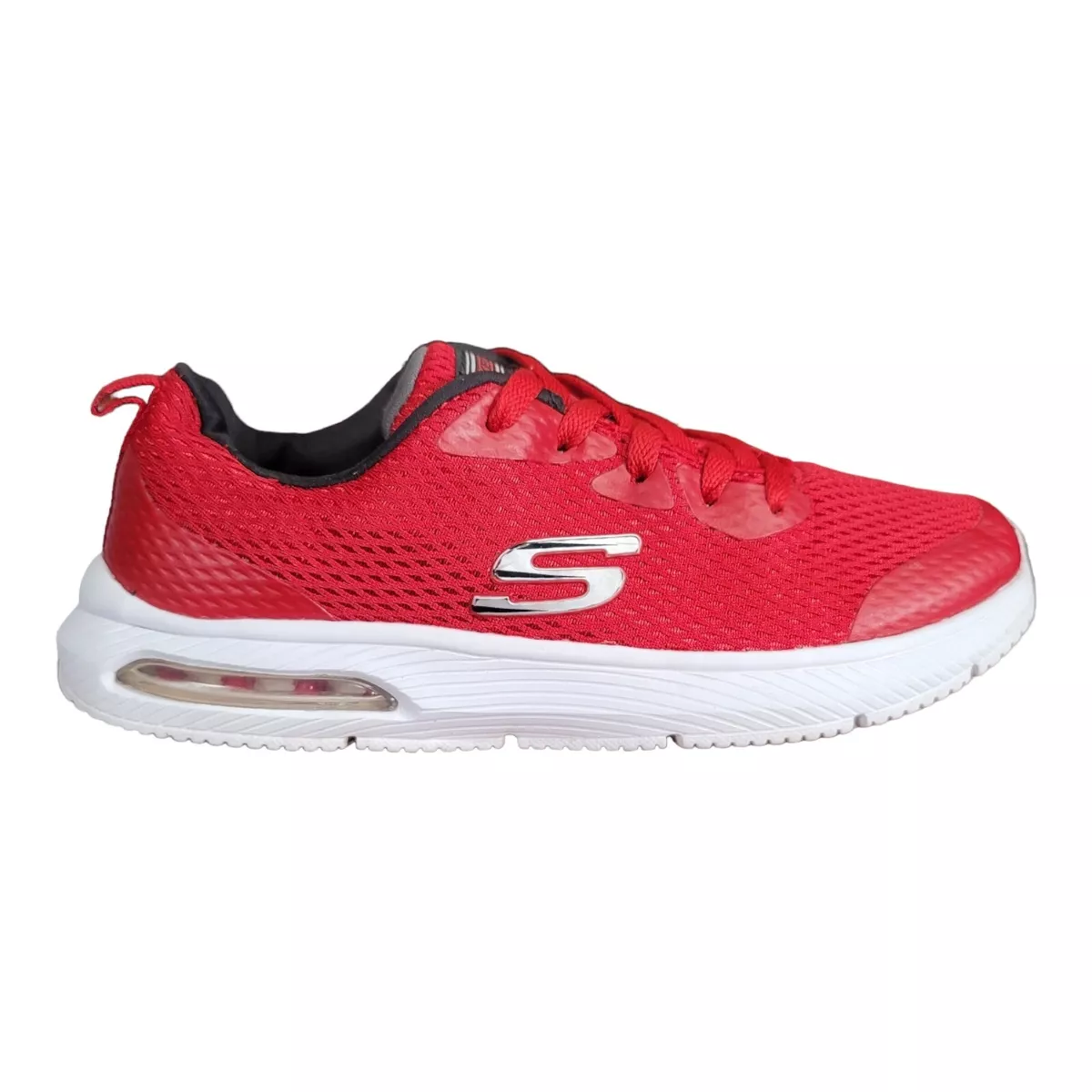 Skechers red running clearance shoes