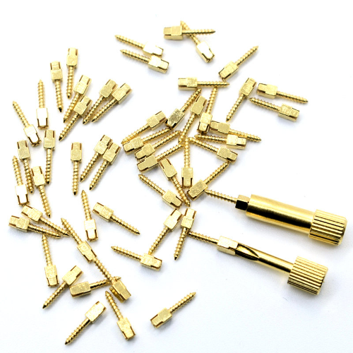 30Pcs Dental Endo Root Canal Screw Post Conical Refills Golden/Titanium/Steel - Picture 6 of 29