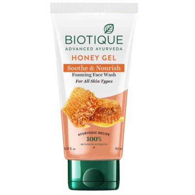 Biotique Honig Gel Beruhigung & Nähren Schaum Gesichtsreinigung Für Hydrate Haut