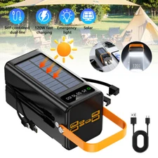 Super Solar Power Bank 70000mAh Portable Charger Fast Charging External Battery