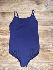 Ivivva By Lululemon Girls Pulse On Pointe Leotard Size 8 Dance Navy Blue Ballet