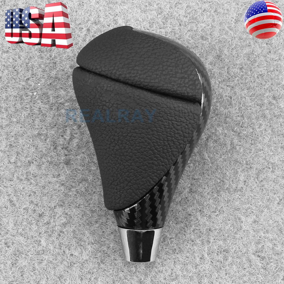 Palanca de cambios automática de fibra de carbono de cuero para Lexus IS250 2006-2012 Foto 3 de 4