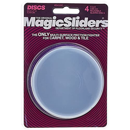 Magic Sliders 4100 Series 4PK 4" RND Sliding Disc, 1, Blue - Picture 4 of 6