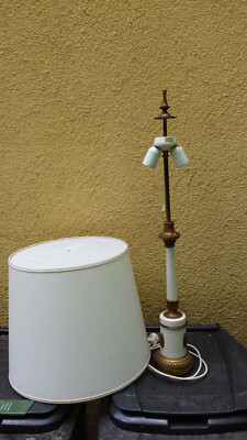 Kaiser (Idell) Modell 48081 Wohnzimmer Tischleuchte Messing/weiß 83 cmtable lamp