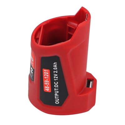 12V USB Power Source Converter for Milwaukee M12 12V Battery Charger Adapter New