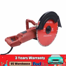 Electric 14 inch Circular Concrete Cut Off Saw Cutter Wet Dry Masonry Brick 3KW