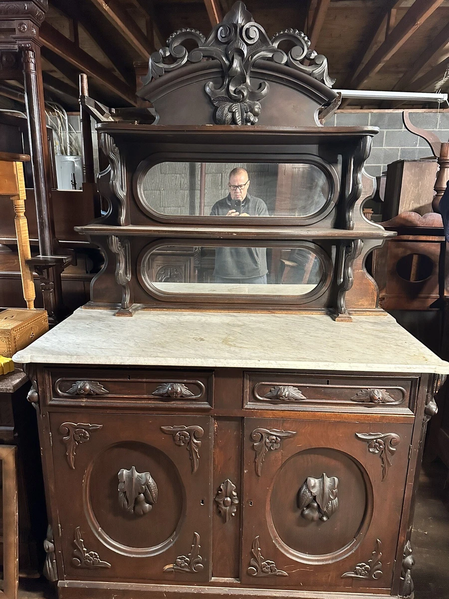 Small marble outlet top sideboard