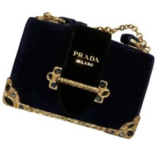 Prada Cahier Velvet Crossbody Bag