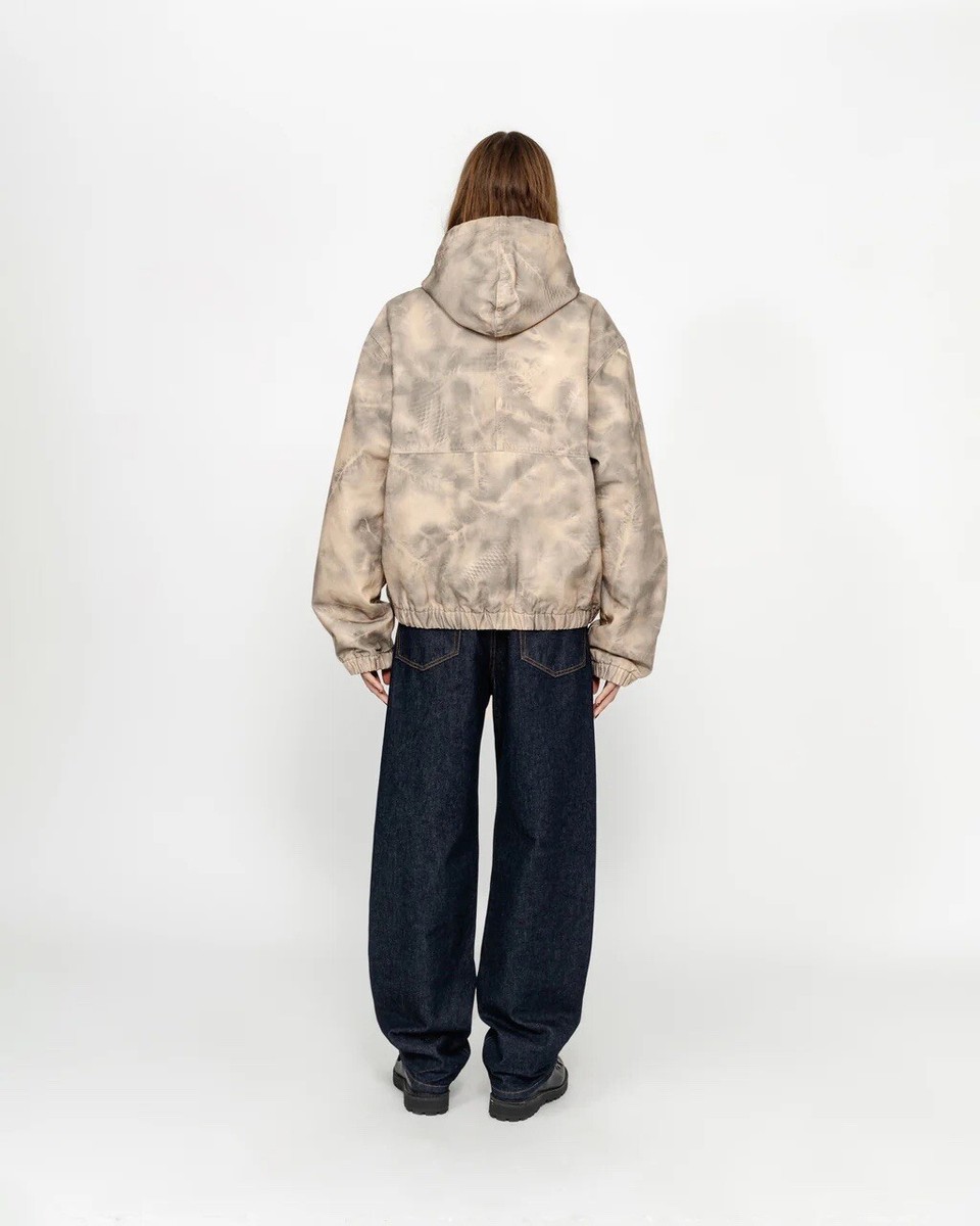 STUSSY WORK JACKET STENPAT CAMO Size L K | eBay