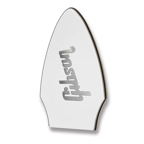 3 Ply White Truss Rod Cover for Gibson Flying V + Chrome Decal NO SCREW HOLES