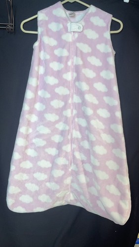 HB Hudson Baby Schlafsack 18-24 Monate Schlafsack ärmellos rosa Wolken Fleece