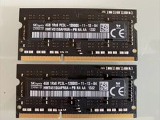 8GB RAM 2X4GB DDR3 PC3L-12800S 1Rx8 1600MHz  MEM. 204PIN SODIMM SK HYNIX PC/MAC