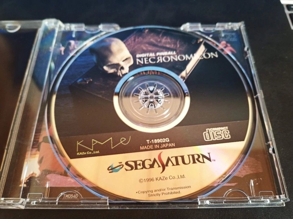 Sega Saturn SS Necronomicon Digital Pinball Game Classic Retro Collectible - Image 3 of 4