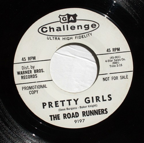ROADRUNNERS Folk PROMO 45rpm Pretty Girls b/w Dead Man HEAR - Picture 2 of 2