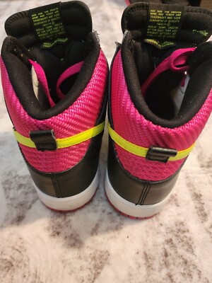 2012 Nike Dunk High Fireberry LONDON Pink Volt 317982-127  display picture 2