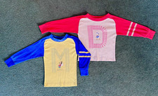 70  s Vtg Walt Disney Mickey Mouse Donald Duck Long Sleeve Raglan T Shirt Youth