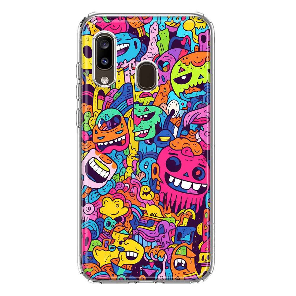 For Samsung Galaxy A20 Shockproof Case Psychedelic Happy Characters | eBay For Samsung Galaxy A20 Shockproof Case Psychedelic Happy Characters | eBay