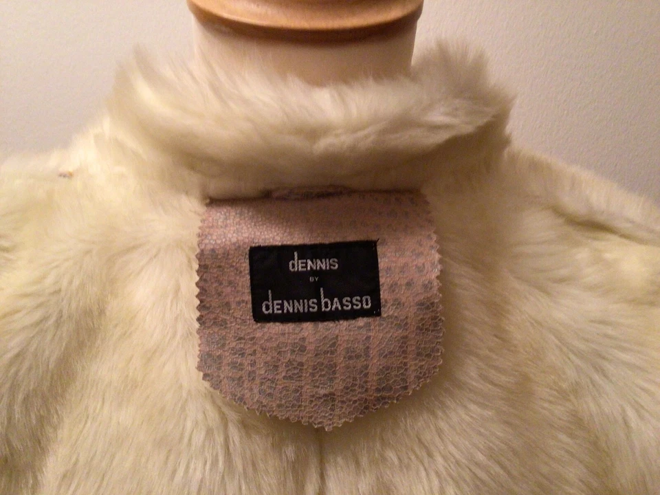 Damen-Felljacke Dennis Basso Größe 44 Farbe beige/braun - Bild 4 von 4