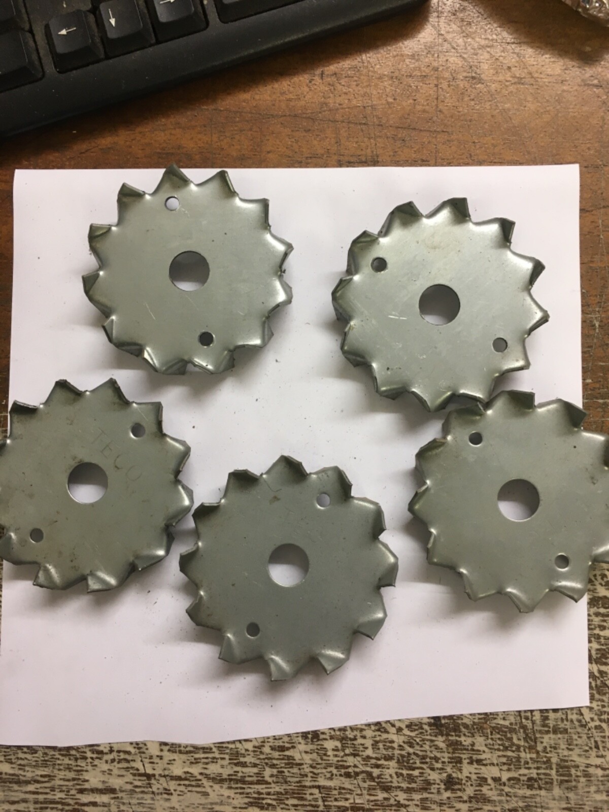 M12 X 65 (5 off) DOUBLE SIDED BZP DOGTOOTH WASHERS / CONNECTORS JOIST