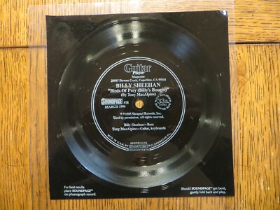 Billy Sheehan / Steve Morse   March 1986 Guitar Player SOUNDPAGE #18 Flexi Disc
