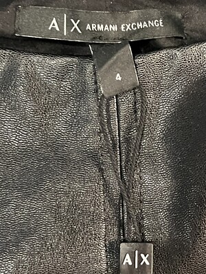 NWT Armani Exchange faux leather pleather dress size US 4 | eBay NWT Armani Exchange faux leather pleather dress size US 4 | eBay