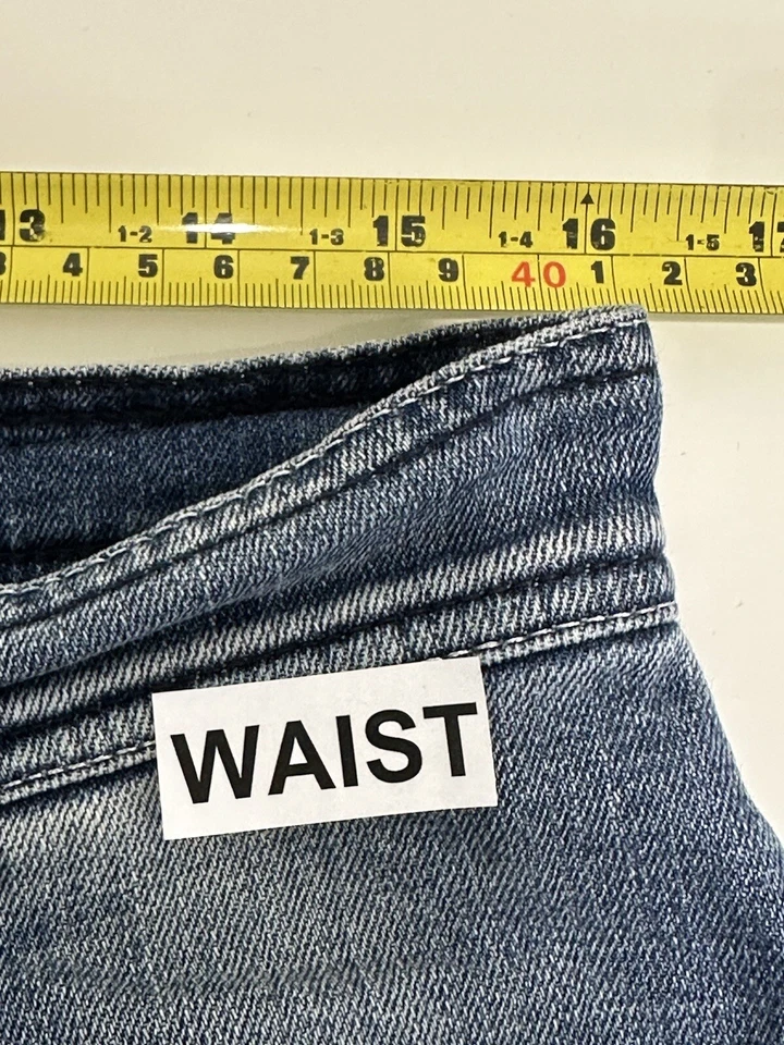 Женские джинсы Marina Rinaldi 32x30 синяя джинсовая ткань с высоким подъемом на лодыжке на молнии легкие эластичные - Изображение 4 из 4