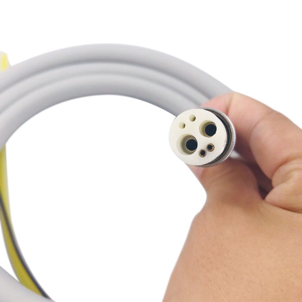 Tuyau Silicone Dentaire 4 Trous Pour Turbine Haute Vitesse - Connecteur Pour Pièce à Main Dentaire