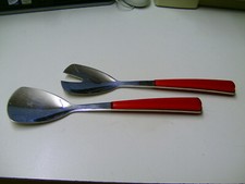 SALATBESTECK - Edelstahl und Kunststoff gemarkt 25,5 cm lang