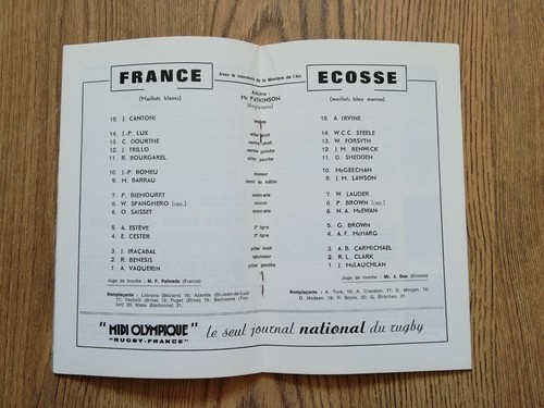 France v Scotland Rugby Union Programmes 1959 - 2015 - Picture 8 of 40