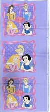 Spring Industries Purple Pink Disney Princess Fabric Panel 53.5  x46  