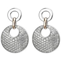 OhrhäNger Aus 925 Silber Bicolor Vergoldet 178 Zirkonia Ohrringe HäNgerstecker
