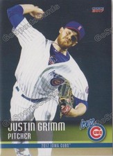 2017 Iowa Cubs Justin Grimm RC Rookie Chicago