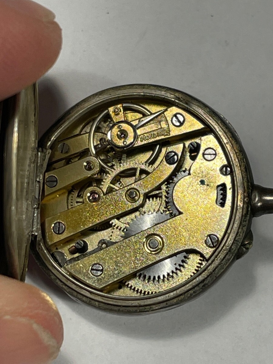 Montre à Gousset En Argent Ancienne - Nécessite Révision Ou Pour Pièces - Occasion, Taille 8-38
