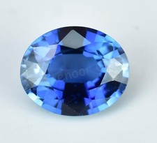 Flawless 3.85 Ct Natural Blue Ceylon Sapphire Oval Certified Loose Gemstone