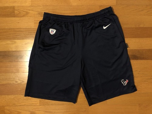 New L Nike Houston Texans Dri-Fit On Field Authentic Team Shorts NKDN-064K Men