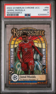 2022-23 Topps Merlin Chrome Jamal Musiala Renaissance RC FC Bayern 