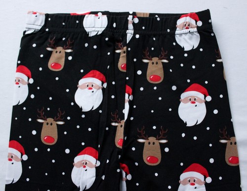 Bums & Roses Unisex Kid's Bamboo Two Piece Pajama Set AW5 Snow Ho Ho Size 7/8 - Picture 6 of 8