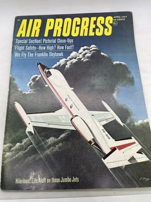 Air Progress April 1967 Piaggio-Douglas PD-808 Jet Magazine Aviation Aerospace